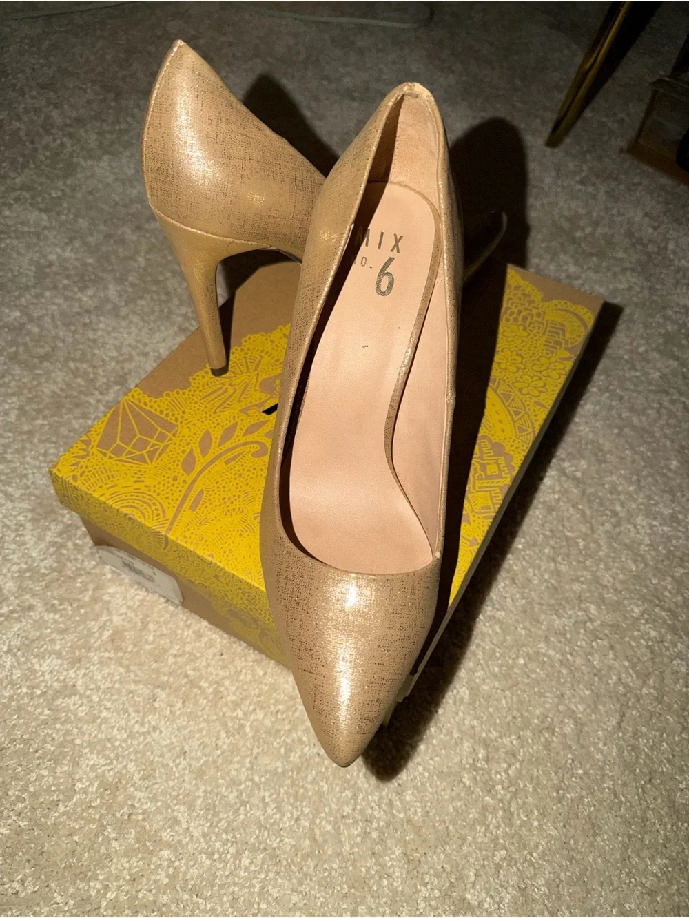 Mix No. 6 Pointed Toe Pumps in Taupe